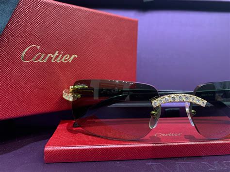 cartier diamond sunglasses men.